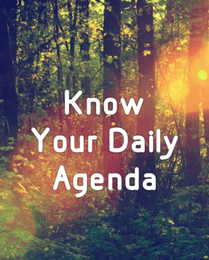 Your Daily Agenda is not Working