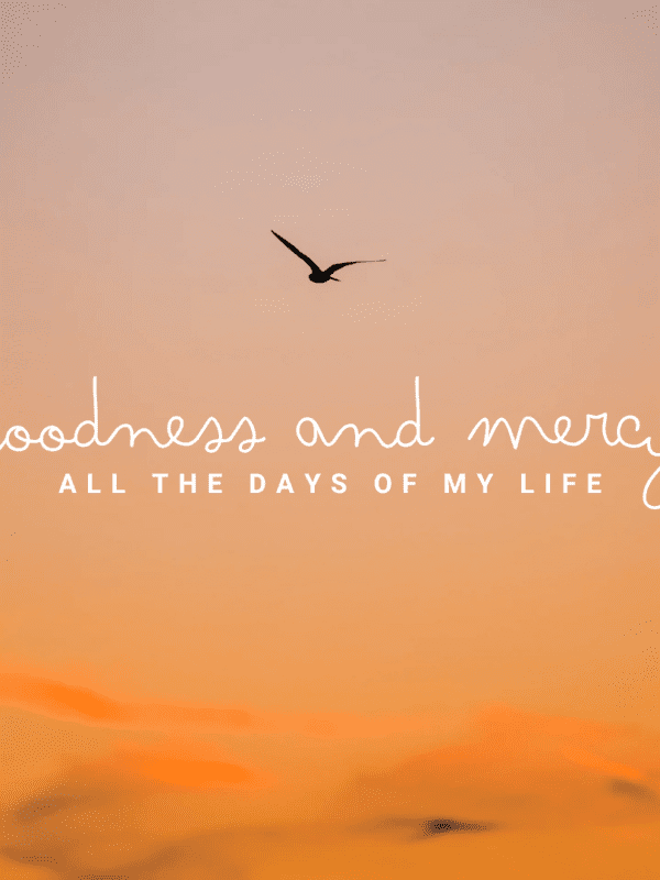 Goodness and Mercy Follow After Me